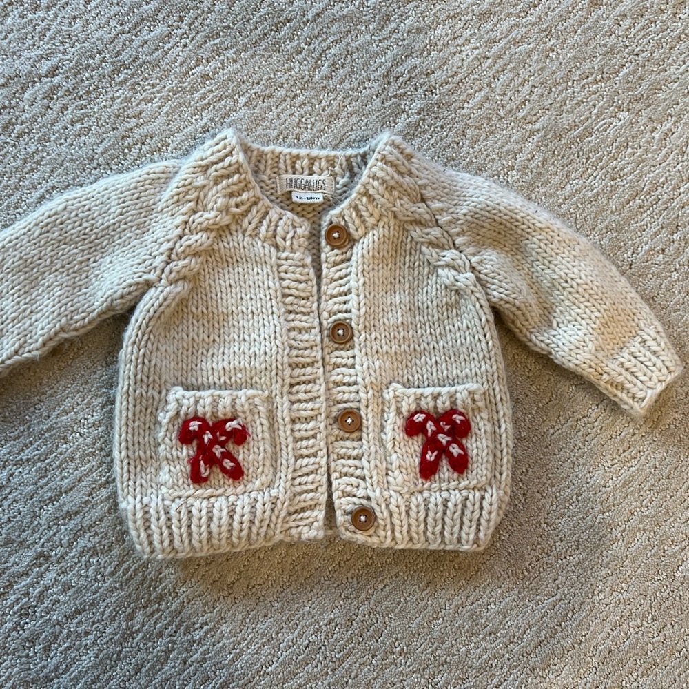 Candy Cane Cardigan Sweater